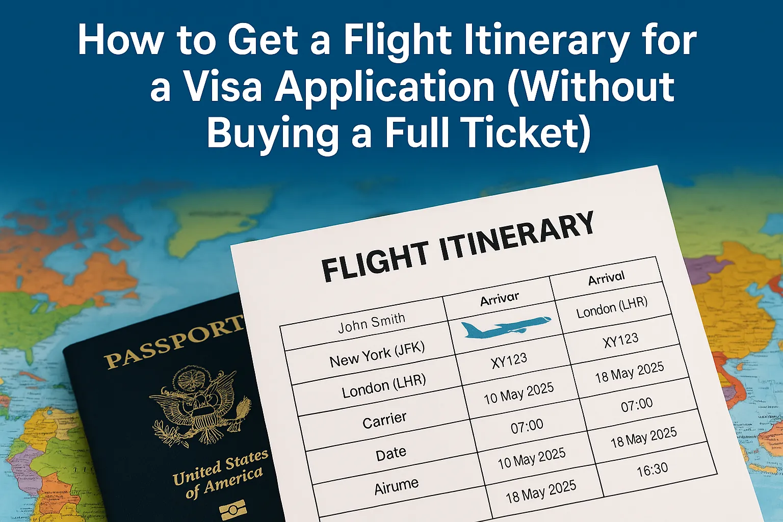 Dummy Flight Tickets for Visa: Get a Flight Itinerary Without Buying an Expensive Ticket