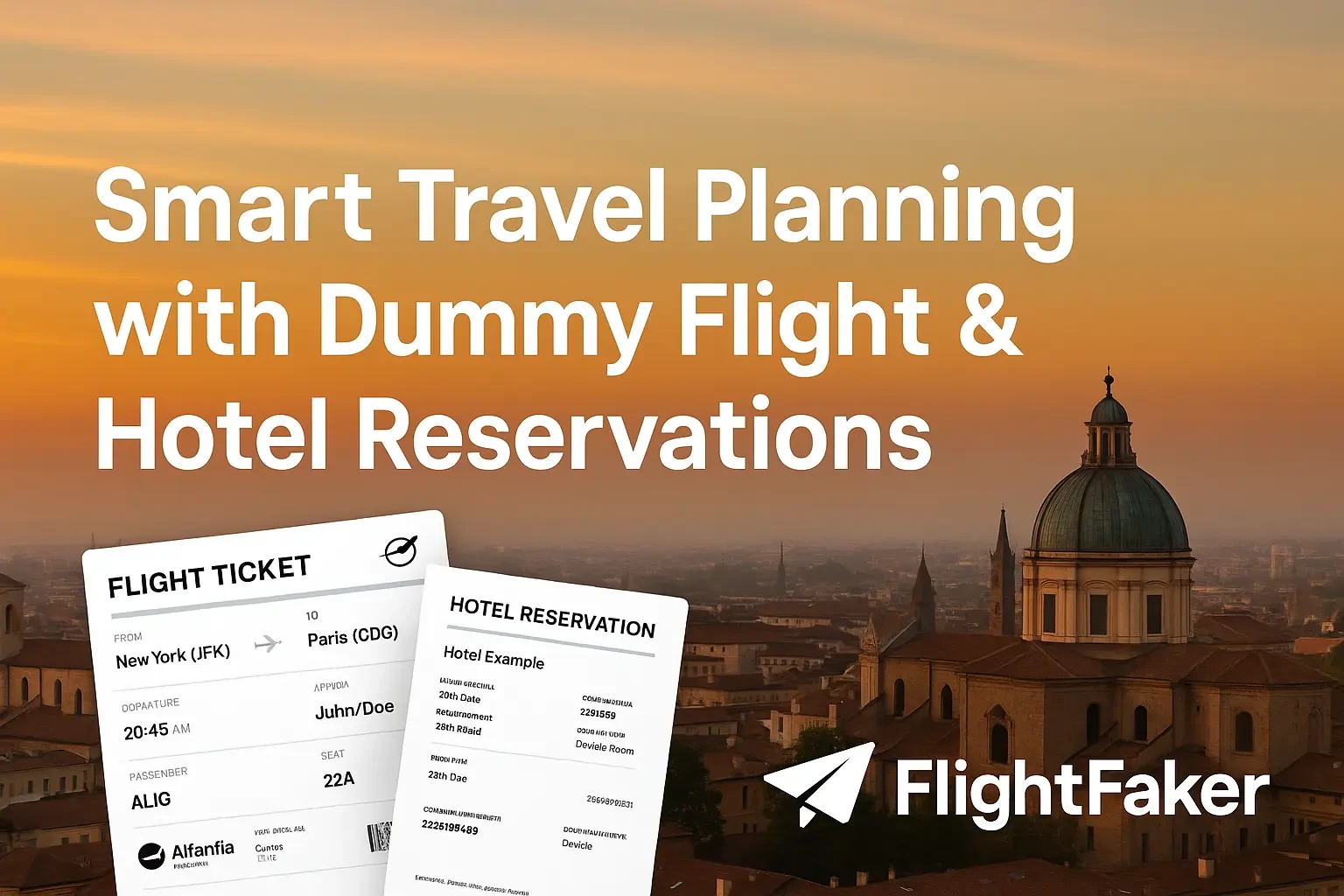 Dummy Flight Tickets for Visa: Fast, Affordable Proof of Onward Travel